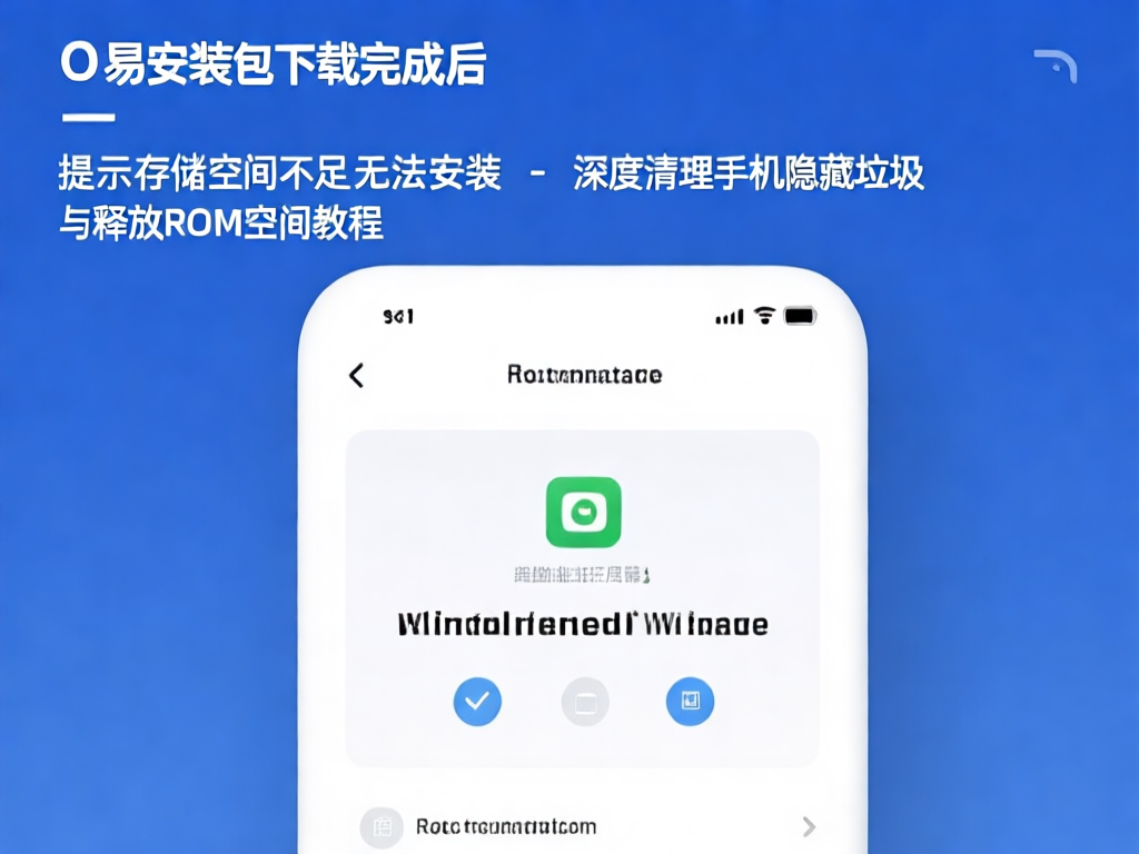 手机存储空间不足提示界面